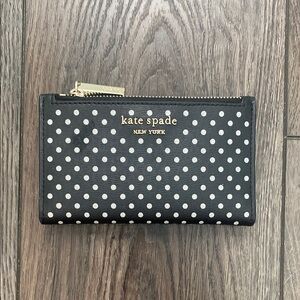 Kate Spade Black and White Polka Dot Wallet